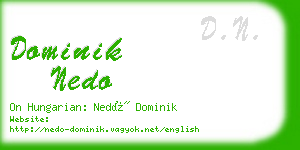 dominik nedo business card